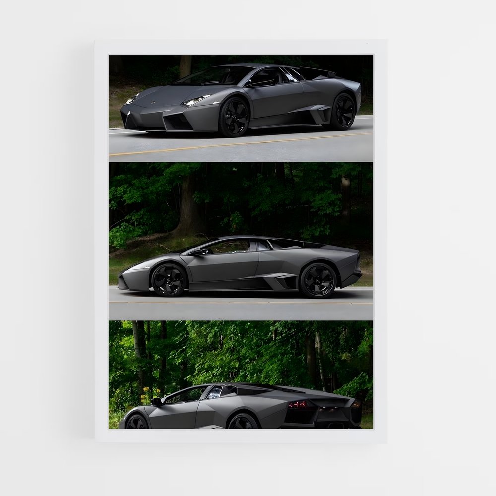Poster Reventon de roadster – affiche Lamborghini (vue 3)